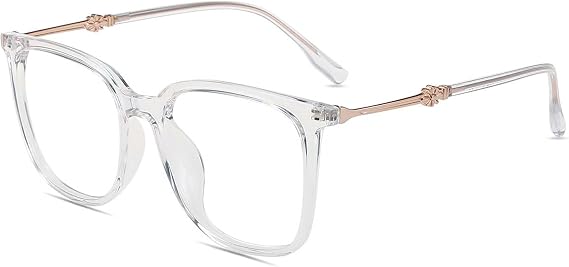 Firmoo Oversized Blue Light Blocking Glasses, Big Frame Square Nerd Eyeglasses Computer Screen Glasses
