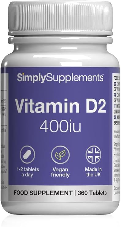 Vitamin D2 400iu | 360 Vegan Tablets | 6 Months' Supply
