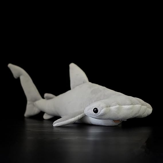 Simulation Hammerhead Shark Stuffed Animal - 15 inch Simulation Shark Animal Plush Toys as Gift for Your Kids