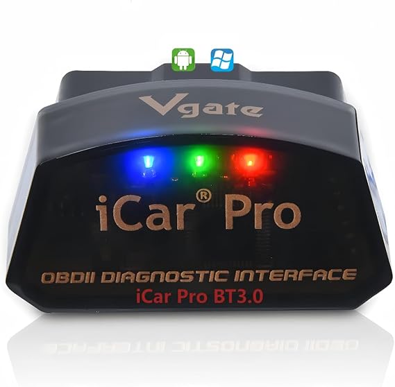 Vgate iCar Pro Bluetooth 3.0 OBD2 Code Reader OBDII Scanner Scan Tool Car Fault Check Engine Light for Torque Android（not iOS)