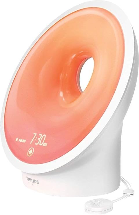 Philips SmartSleep Connected Sleep and Wake-Up Light, Personalized Sunrise and Sunset, SleepMapper App Enabled, Sleep Environment Tracking, HF3670/60