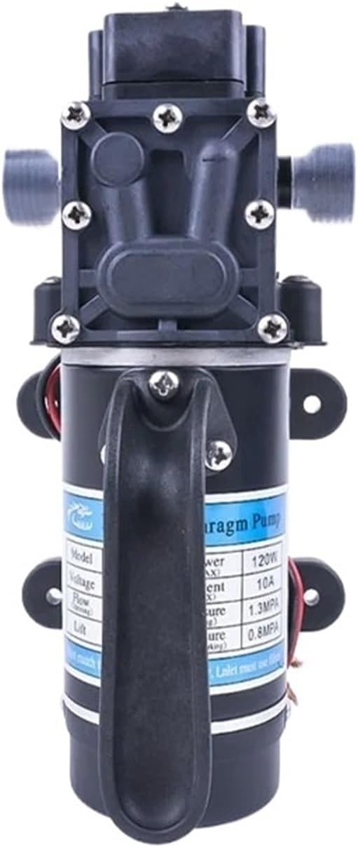 120W 130PSI 10L/min High Pressure Electric Diaphragm Self-priming Pump Sprayer, Sturdy and Leak Proof 3210YD, 12V