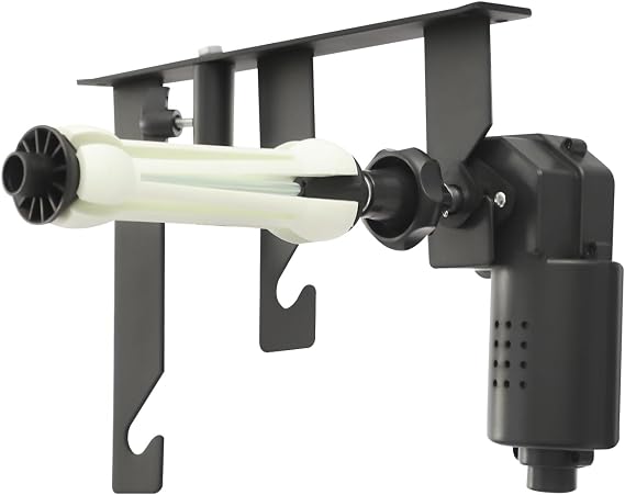 Roller Motorized Electric Background Support System Wall Ceiling Mount Backdrop Holder with Remote, Studio Video Photography Background Holder Kit, Without Battery (Black, 3 Roller)