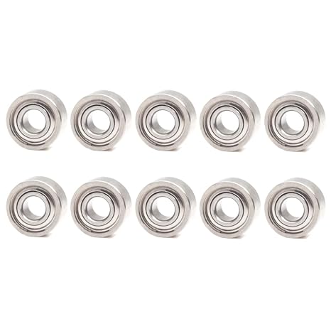 MR52 ZZ Bearing ABEC-5 (10PCS) 2x5x2.5 mm Miniature MR52ZZ Ball Bearings L-520ZZ W52 for Fidget Spinners, Micro Motor, Office Equipment