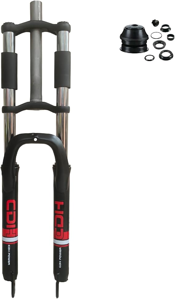 26" Bike Suspension Fork Double Shoulder 1-1/8" Threadless