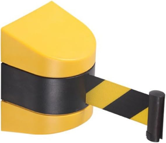 10m Retractable Belt Barrier, Automatic Locking Wall Mount Caution Belt, Retractable Safety Wall Queue Barrier for Crowd Control(10m/32.8ft)