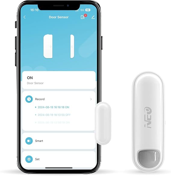 Zigbee 3.0 Contact Sensor, Door and Window Sensor, Home Automation Monitor for Doors & Windows, Requires Zigbee hub, Works with SmartThings, Home Assistant