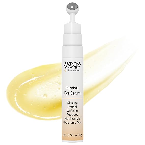 Under Eye Cream with Retinol Caffeine Ginseng Revive Eye Serum 0.5 Fl Oz