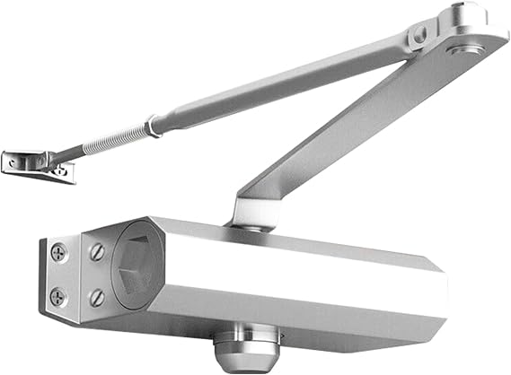 Medium Duty Hydraulic Door Closer for Commercial & Residential Use - Perfect for Screen Doors, Garage Entry, and Interior Doors with Soft Close Technology - Adjustable Automatic Door Closing Mechanism
