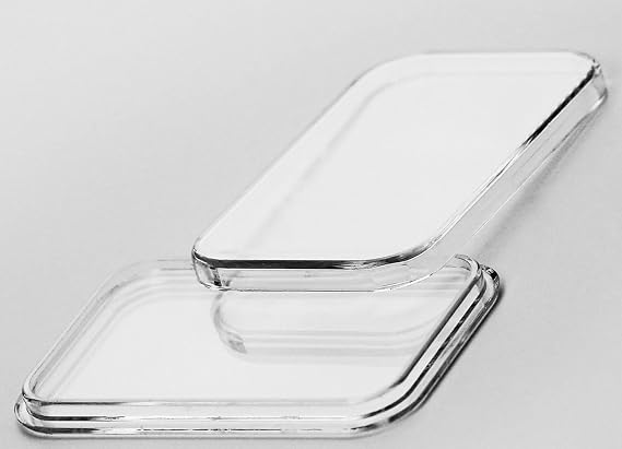 (50 Pack) Direct Fit Coin 29x50 Holder Capsule for 1oz Silver Bar One Troy Ounce Bar