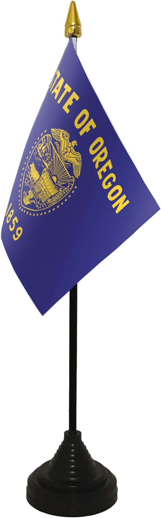 Oregon Small Table Flag With Black Base