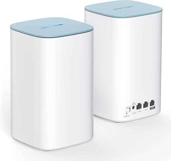 WAVLINK AX3000 WiFi6 Mesh System, Dual-Band Whole Home Whole Home Mesh WiFi 6 System, Covers up to 3200 Sq.Ft., Connect up to 256 Devices, 5x5dBi Antennas, Beamforming, APP Management, 2-Pack