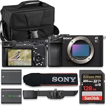 Sony Alpha 7CR Full-Frame Interchangeable Lens Hybrid Camera - Black (Value Bundle)