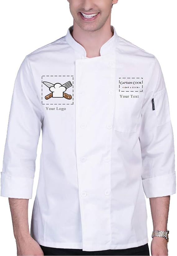 Personalized Customized Chef Jacket Hotel Kitchen Restaurant Chef Coat