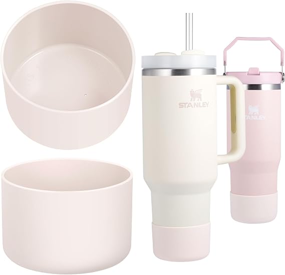 Onlymory Stanley Cup için Silikon Çizme 20-40 oz, Stanley 20 oz için Bardak Alt Kapak 20oz 30oz IceFlow Şişeleri, Hidroflask Koruyucu 12-24oz Stanley Cup Boot Aksesuarları için Su Şişesi Kılıfı