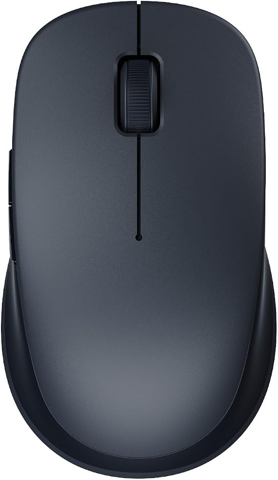 Xiaomi Çift Modlu Kablosuz Fare 2 Siyah 2.4GHz ve Bluetooth Çift Modlu Bağlantı Sessiz 1200 DPI Hassas Sensör Simetrik Hafif 62g İki Cihaz Arasında Dikişsiz Anahtarlama LED Göstergesi Büyük