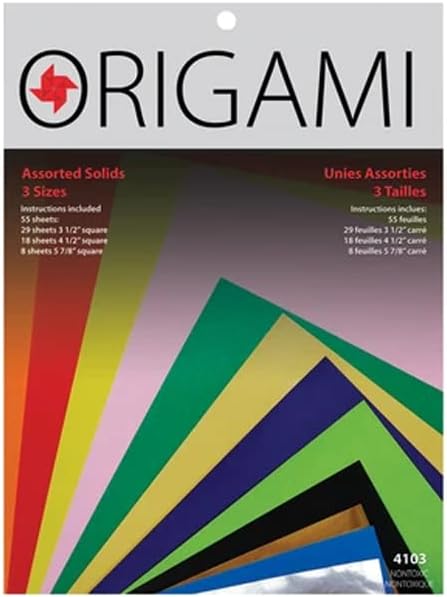 Yasutomo Origami Foil-Solid Asst Colors D/S 18 Sheets