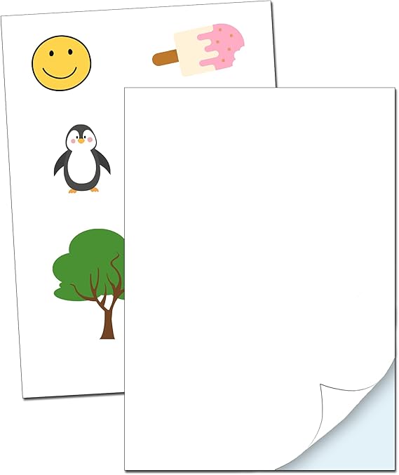 30 Sheets, Printable Vinyl Sticker Paper Waterproof A4, White