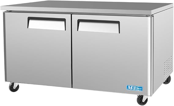 Turbo Air MUF-60 Under Counter Freezer, Two Door, 16 cu ft