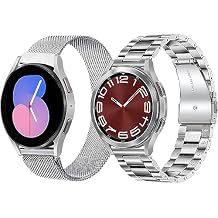 Metal Band Compatible with Galaxy Watch 8 7 6 5 4 40mm 44mm,Watch 8 Classic 46mm Bands,Samsung Watch Ultra 47mm Bands, Business Stainless Steel Straps for Men and Women