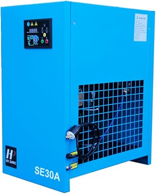 Compressed Air Dryer Refrigerated Type, 105CFM 230V 60Hz NPT1.5 Single Phase Heavy Duty Inflator Air Dryer Refrigerated System R407C