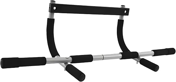 Pull Up Trainer Bar Door Frame Pullup Bar, Indoor Body Workout Equipment | Hangable Fitness Bar with No Screws, Strength Training Tool for Home Gym, Upper Body Exercise Door Mount Bar