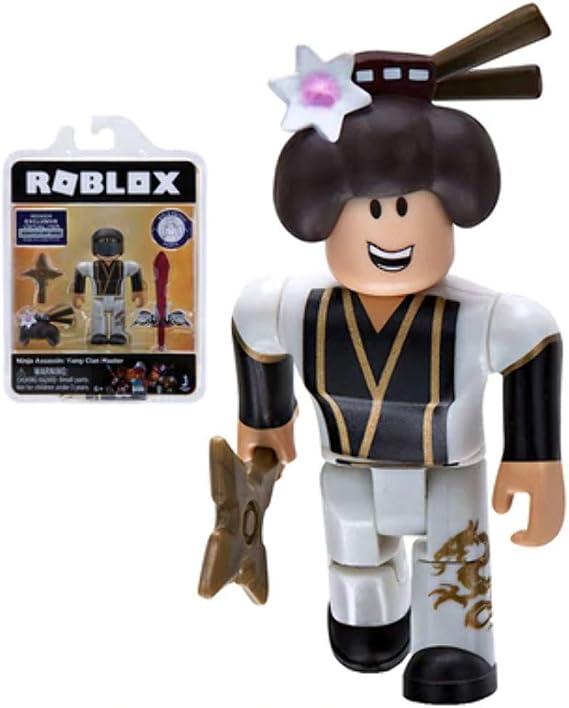 Roblox Gold Collection Ninja Assassin: Yang Clan Master Single Figure Pack with Exclusive Virtual Item Code