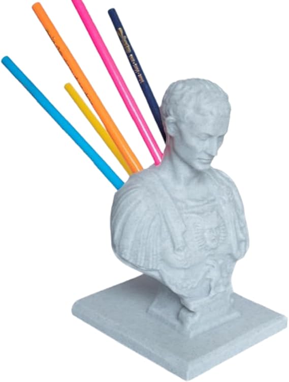 Julius Caesar Office Desk Pen Holder (Brown)
