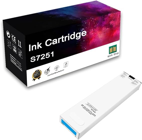 S-7250 S7250 Compatible Ink Cartridge for Riso to use with FW1230 FW2230 FW5230 FW5231 FW5000 FW2230 Printer,Cyan-1 Pack