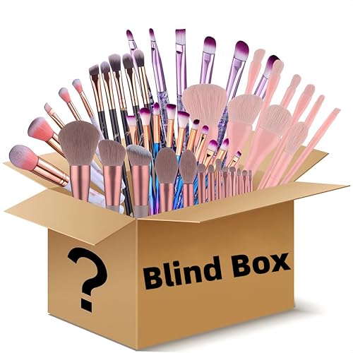 BS-MALL Makeup Brushes & Beauty Tools Assortment Box Curated Collection of Makeup Brushes, Makeup Bag, Makeup Sponge, Hair Ties & More Professional Beauty Tools for Daily Use & Travel M