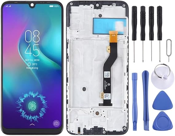 OLED LCD Screen for Tecno Phantom 9 AB7 Digitizer Full Assembly With Frame