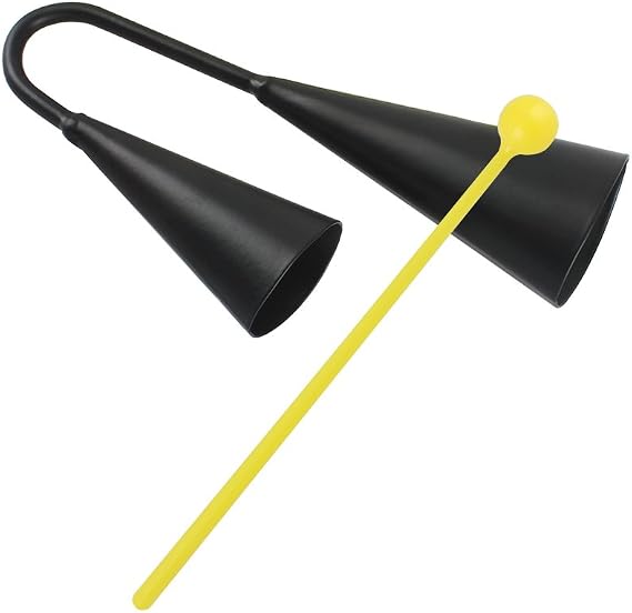 Two Tone Metal A-go-go Bell Cowbell Percussion Instrument