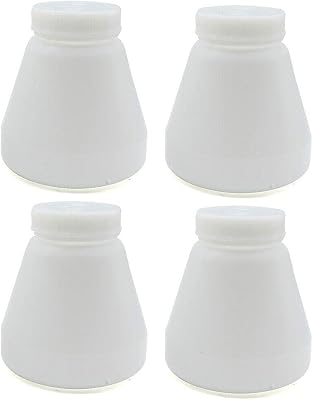 4PCS Bottles Hopper Cup, PC02PC03 Plastic Durable Electrostatic Sprayer Hopper Cups for Powder Paint Coating System