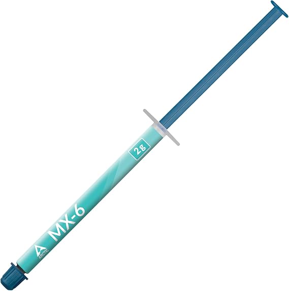 ARCTIC MX-6 (2 g) - Ultimate Performance Thermal Paste for CPU, Consoles, Graphics Cards, laptops, Very high Thermal Conductivity, Long Durability, Non-Conductive