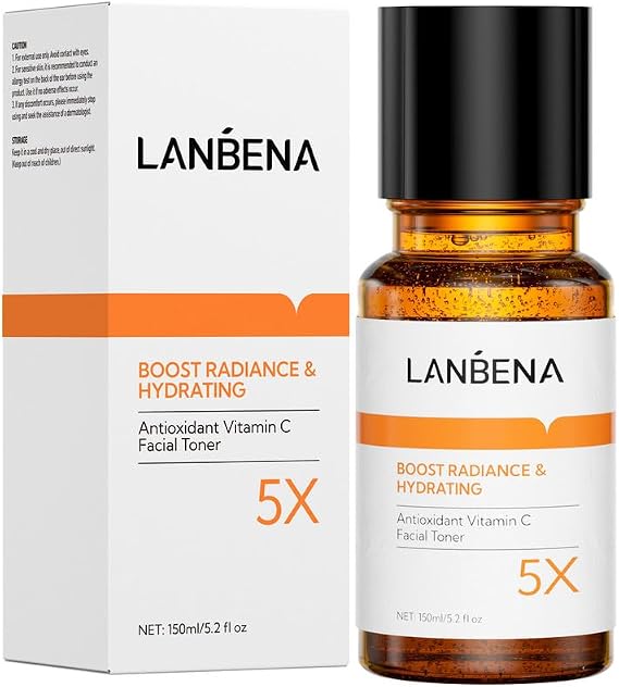 Toner for Face, LANEBNA Glow Recipe Toner, Gentle Face Toner & Pore Minimizer with Vitamin C, Niacinamide for Hydrated, Supple Skin - Vegan, Alcohol Free