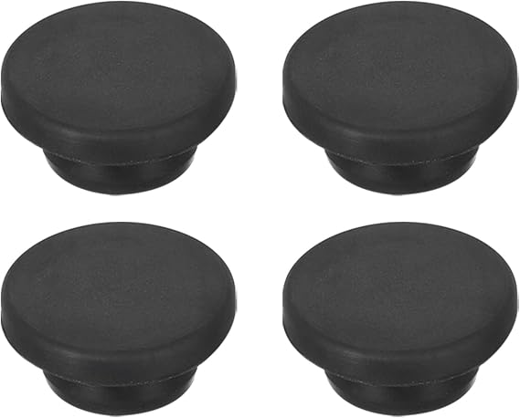 MECCANIXITY 4pcs T-Shaped Silicone Plugs 26mm 1" Dia Black