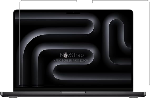 NovStrap Apple MacBook Pro 14 inch M4 A3401 A3112 Compatible Screen Protector Glossy Nano Film with A3185