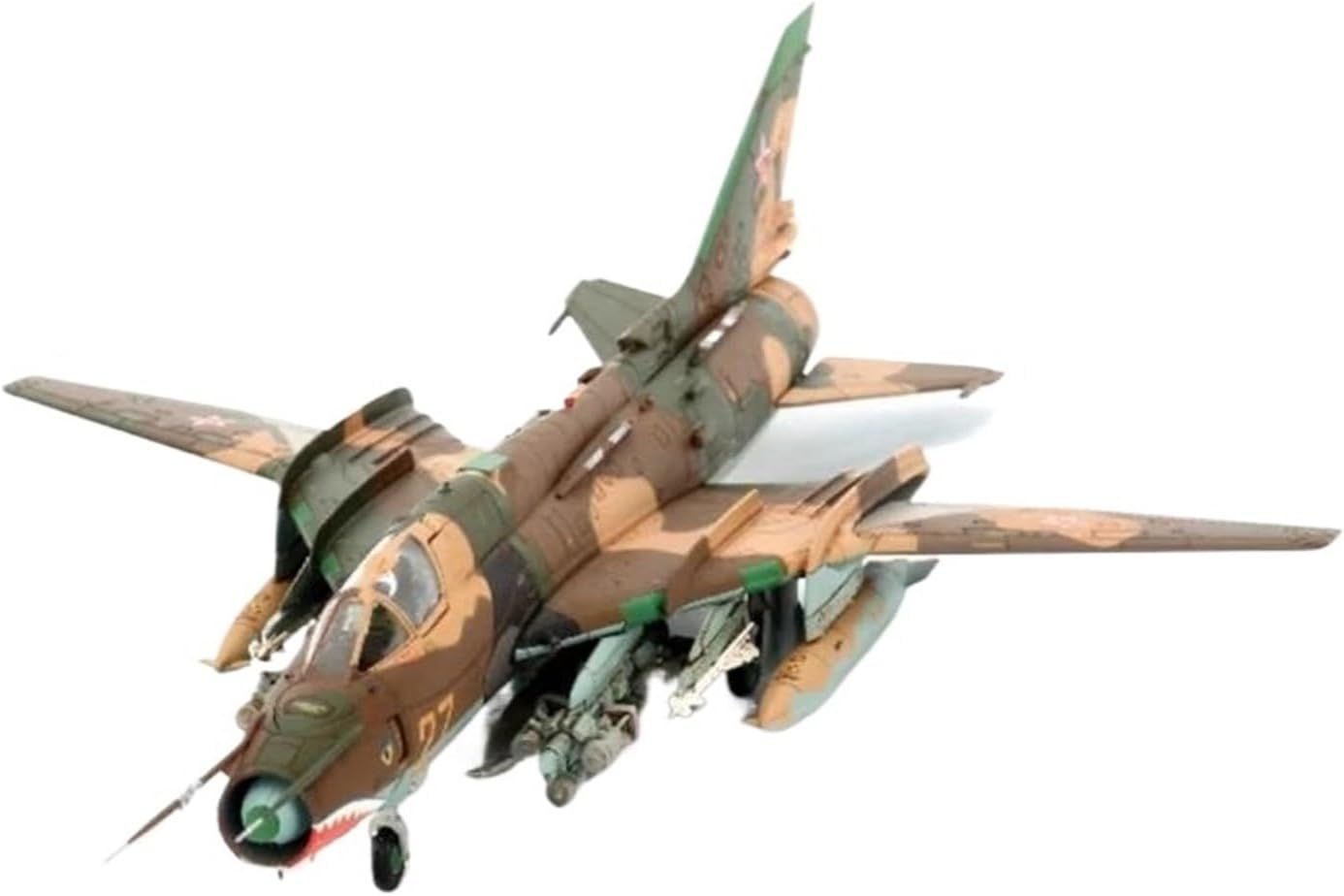 Diecast Plane Model 1:72 for SU17 Diecast Fighter Airplane Model Static Displays Decorative Desktop Or Collections with Stand