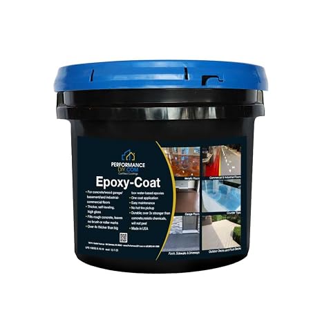 PerformanceDIY Good Half Kit Epoxy Floor Coating- Taupe Base-Covers 250 sq. ft.-for Garage,Basement, Patio,Commercial Floors,Concrete-Non-Toxic
