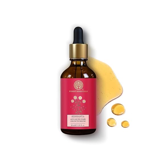 Forest-Essential's Keshanta Advanced Hair Growth Serum with Redensyl and AnaGain, Ayurvedic Hair Loss Treatment, Natural Scalp Serum, 50 ml