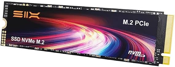 SIX X4000 1TB M.2 SSD PCIe Gen3x4 NVME SSD Solid State Drive - Up to 3400MB/s Read, 2600MB/s Write