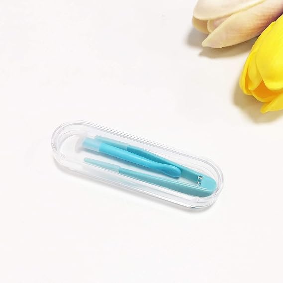Blue Contact Lens Applicator, Remover & Tweezer, Soft Tip, Compact, Multipurpose