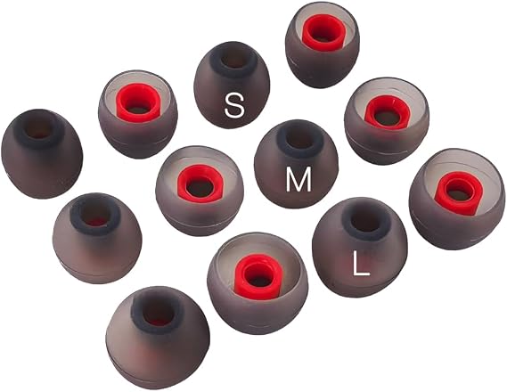12X Replacement Silicone Eartips for bmani T16 & Universal Earbuds