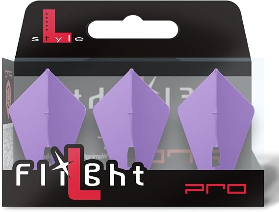 L-style L7 Astra PRO Molded Dart Flights Kite-Inspired Shape Champagne Ring Compatible for Soft Tip & Steel Tip Darts