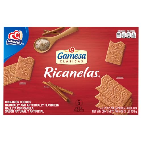 Ricanelas Mexican Cinnamon Cookies Galletas 5 pack - 3.31 oz