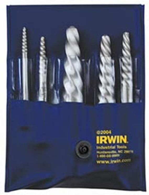 IRWIN Screw Extractor, Spiral Flute, 6-Piece (53545)