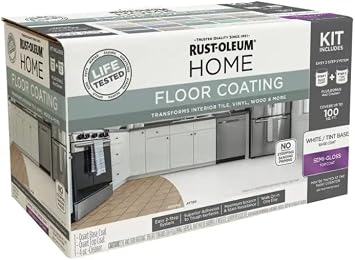 Rust-Oleum 100806 Home Floor Watercolor Coating Kit White