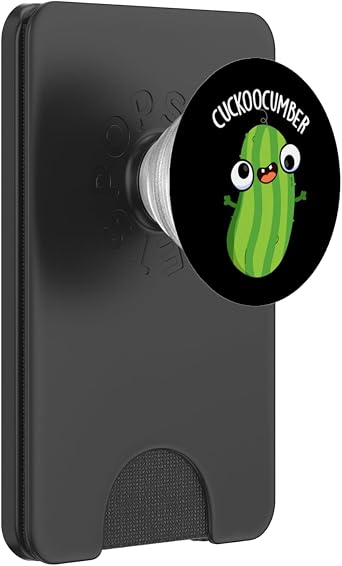 Cuckoo-cumber Funny Cucumber Pun PopSockets PopWallet for MagSafe