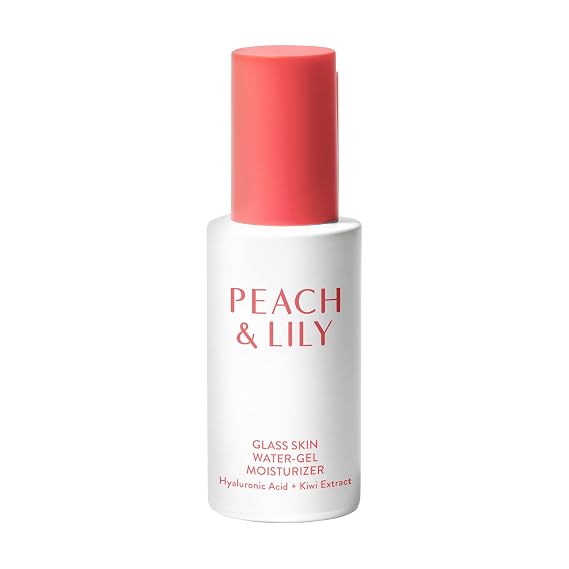 Peach & Lily - Glass Skin Water-Gel Moisturizer (1.69 ounces) - Hyaluronic Acid - Face Moisturizer - Lightweight & Oil Free - Chamomile, Kiwi, Peach - Self Care - Vegan, Cruelty Free - Korean Beauty