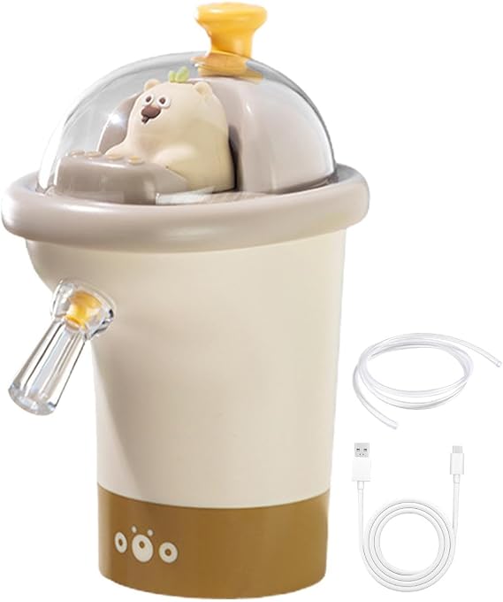 Electric Water Dispenser, Portable USB Pump for Bottles, Automatic Water Pumping Tool with Powerful Motor, Cartoon Animal Design for Home and Office Use
